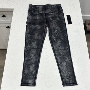 Mono B Charcoal and Black Patterned Leggings
